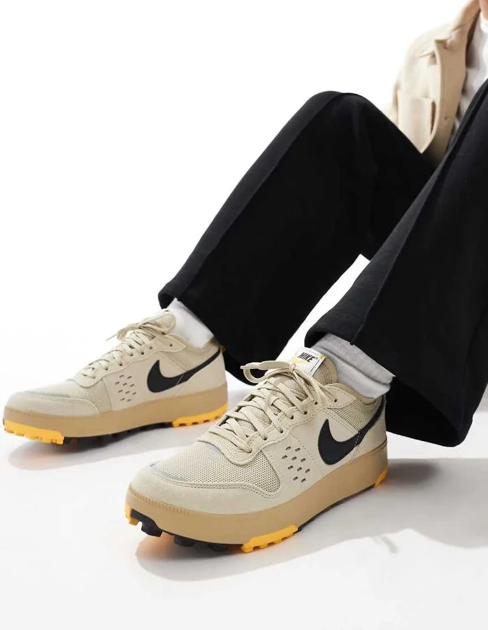 Nike C1ty sneakers in beige and black