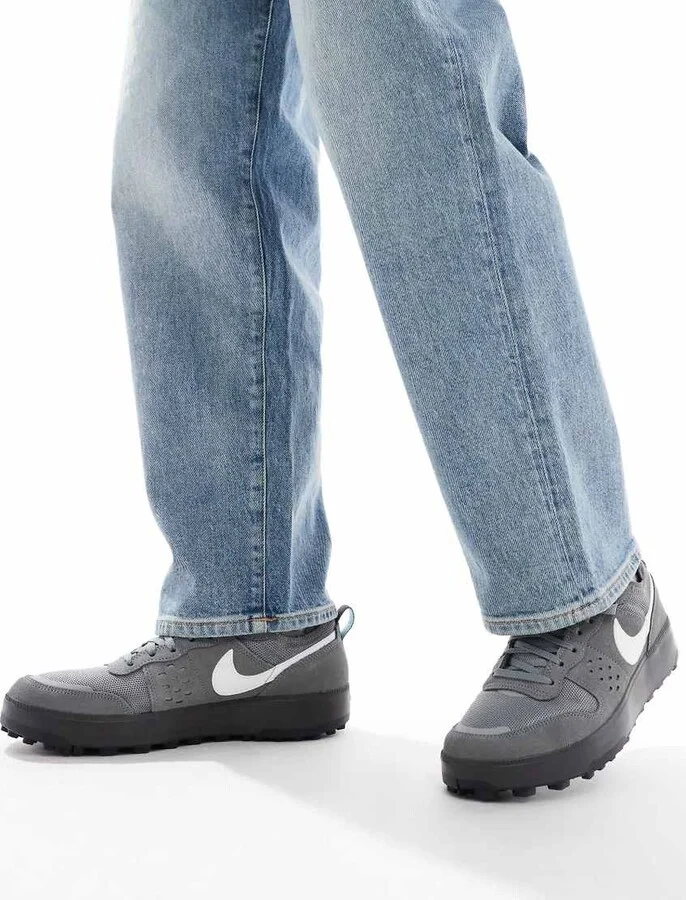 Nike C1ty sneakers in dark gray and white