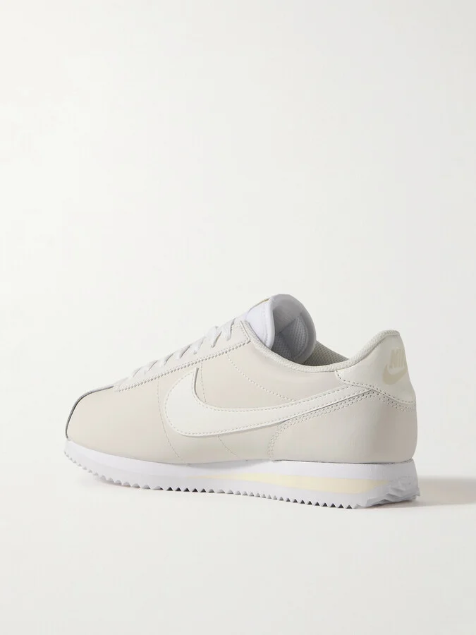 Nike - Cortez Leather Sneakers - Cream - Image 3
