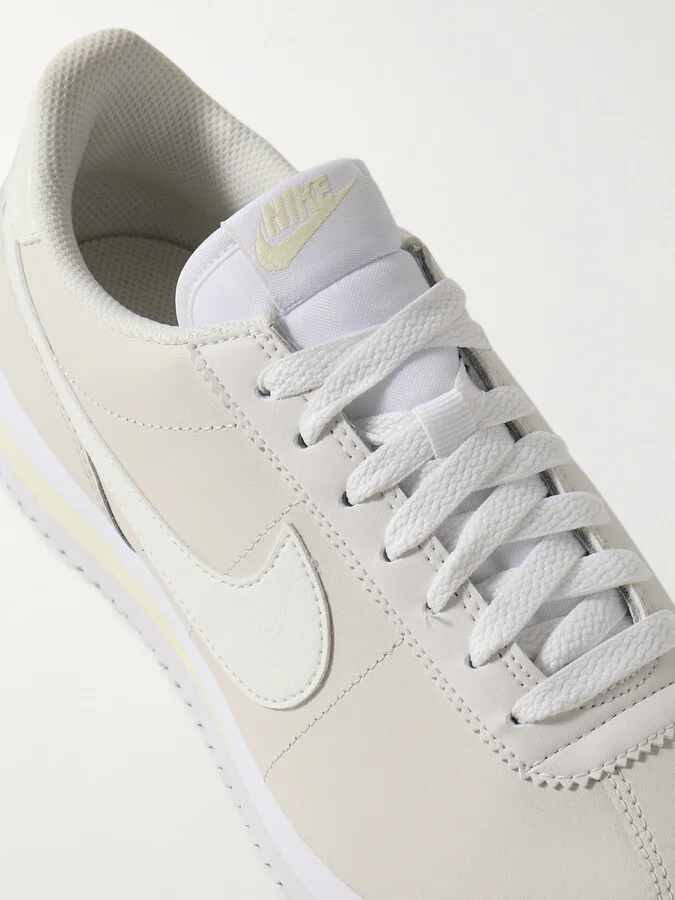 Nike - Cortez Leather Sneakers - Cream - Image 4