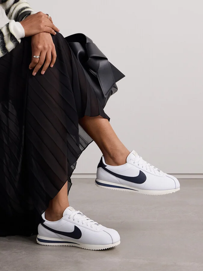 Nike - Cortez Olympic Leather Sneakers - White - Image 2