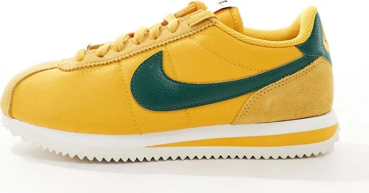 Nike Cortez TXT sneakers in yellow and green - Image 2
