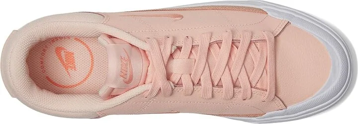Nike Court Legacy Lift Women's Shoes Washed Coral/Apricot Agate/White : 6.5 B - Medium, Synthetic - Image 2
