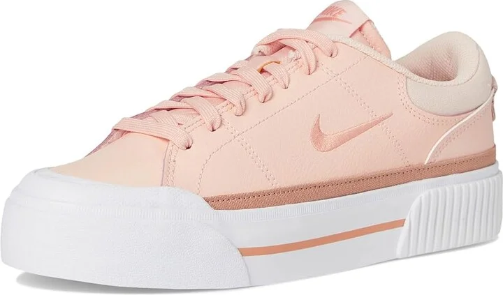 Nike Court Legacy Lift Women's Shoes Washed Coral/Apricot Agate/White : 6.5 B - Medium, Synthetic - Image 5