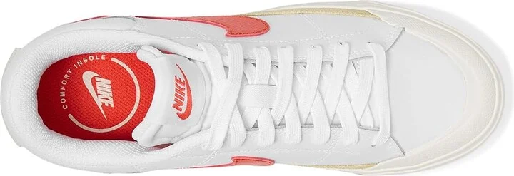 Nike Court Legacy Lift Women's Shoes White/Picante Red/Team Gold/Sail : 9 B - Medium, Synthetic - Image 2