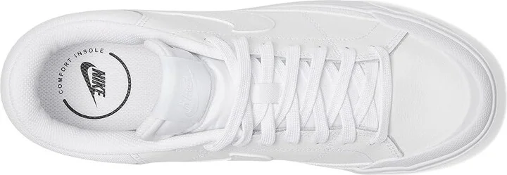 Nike Court Legacy Lift Women's Shoes White/White/White : 8.5 B - Medium, Synthetic - Image 2