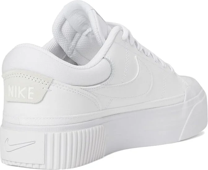 Nike Court Legacy Lift Women's Shoes White/White/White : 8.5 B - Medium, Synthetic - Image 4