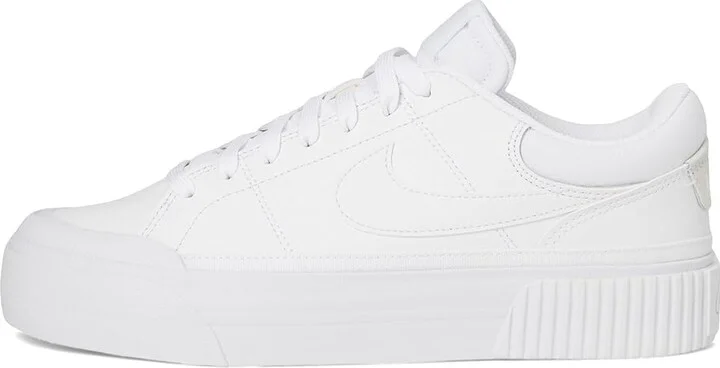 Nike Court Legacy Lift Women's Shoes White/White/White : 8.5 B - Medium, Synthetic - Image 6