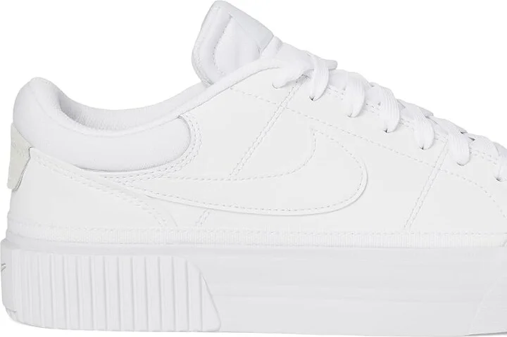 Nike Court Legacy Lift Women's Shoes White/White/White : 8.5 B - Medium, Synthetic - Image 7