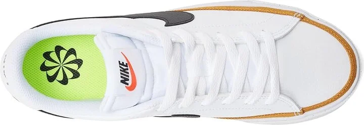 Nike Court Legacy Next Nature Women's Shoes White/Black/Desert Ochre/Team Orange/Volt : 5.5 B - Medium, Synthetic - Image 2