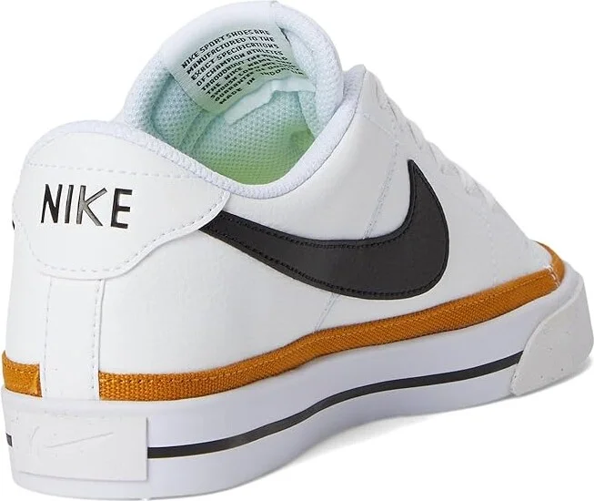 Nike Court Legacy Next Nature Women's Shoes White/Black/Desert Ochre/Team Orange/Volt : 5.5 B - Medium, Synthetic - Image 4