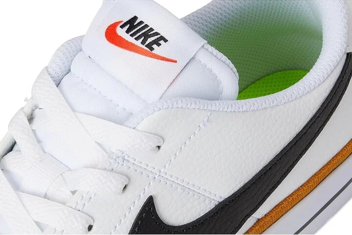 Nike Court Legacy Next Nature Women's Shoes White/Black/Desert Ochre/Team Orange/Volt : 5.5 B - Medium, Synthetic - Image 7