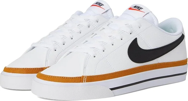 Nike Court Legacy Next Nature Women's Shoes White/Black/Desert Ochre/Team Orange/Volt : 5.5 B - Medium, Synthetic