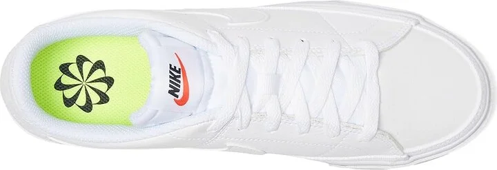Nike Court Legacy Next Nature Women's Shoes White/White/Black/Volt/Team Orange : 12 B - Medium, Synthetic - Image 2