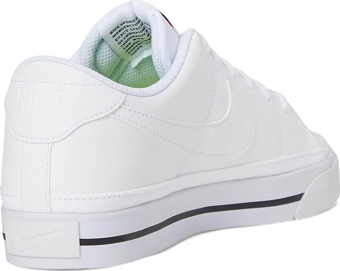 Nike Court Legacy Next Nature Women's Shoes White/White/Black/Volt/Team Orange : 12 B - Medium, Synthetic - Image 4
