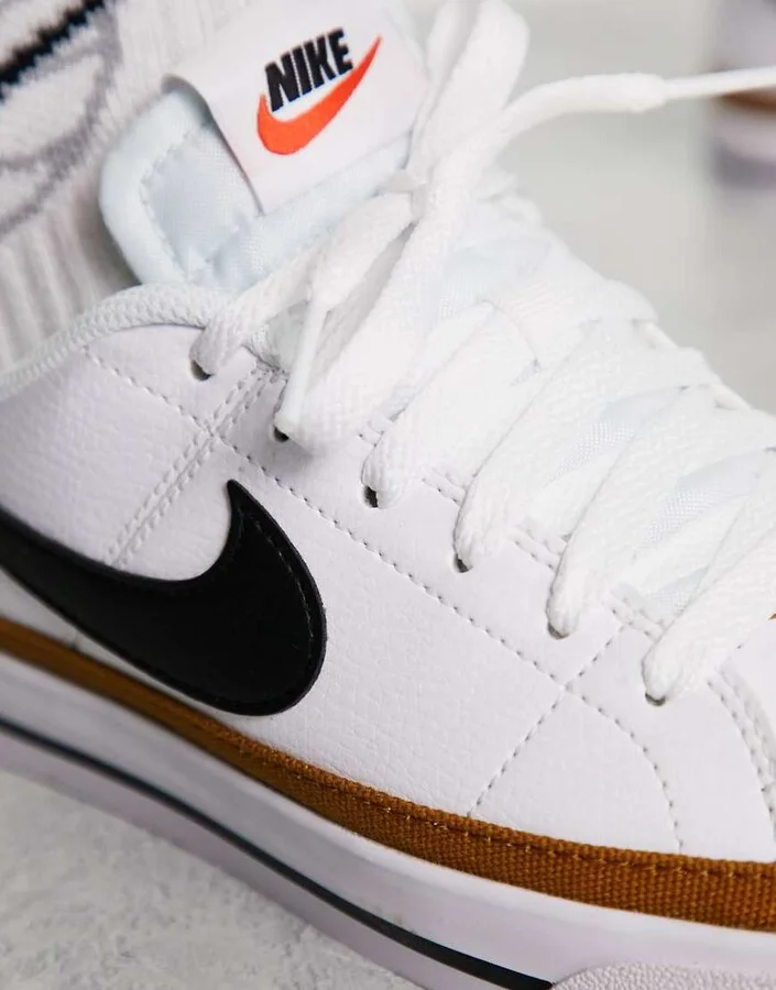 Nike Court Legacy sneakers in white - Image 3