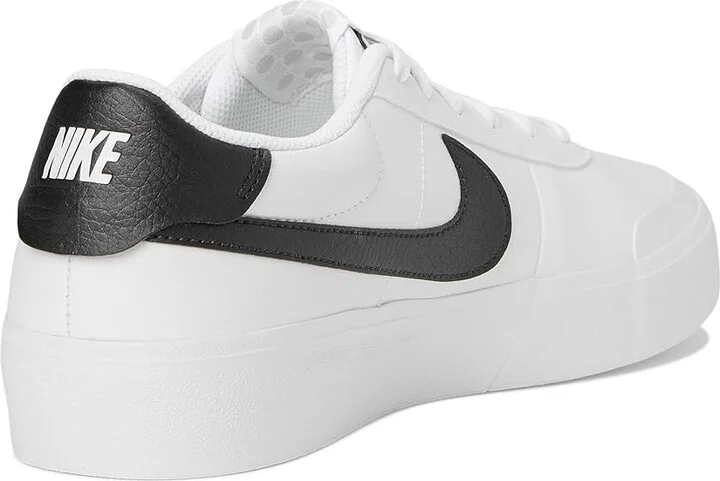 Nike Court Shot Men's Cross Training Shoes White/Black : 7 M, Synthetic - Image 4