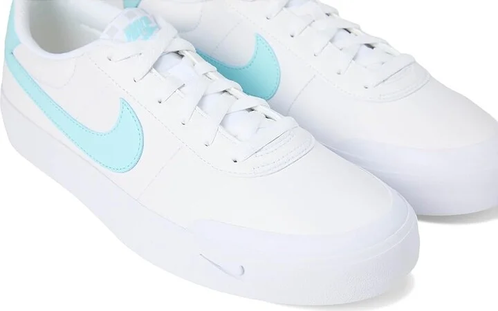Nike Court Shot Men's Cross Training Shoes White/Glacier Ice : 8 M, Synthetic - Image 7