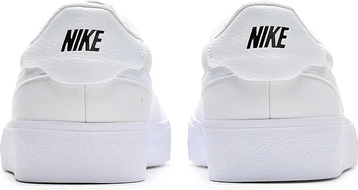 Nike Court Shot Men's Cross Training Shoes White/White/Black : 8 M, Synthetic - Image 5