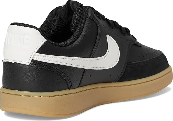 Nike Court Vision Low Men's Cross Training Shoes Black/Sail/Gum/Light Brown : 14 M, Faux Leather - Image 4