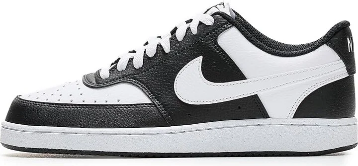 Nike Court Vision Low Men's Cross Training Shoes Black/White : 10.5 M, Faux Leather - Image 6