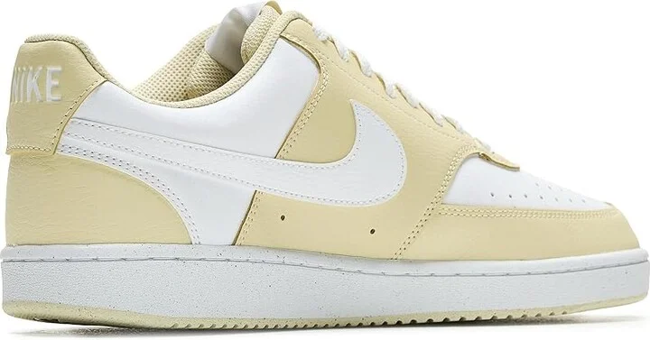 Nike Court Vision Low Men's Cross Training Shoes Light Khaki/White : 11 M, Faux Leather - Image 3
