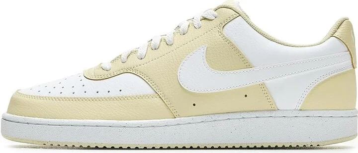 Nike Court Vision Low Men's Cross Training Shoes Light Khaki/White : 11 M, Faux Leather - Image 6