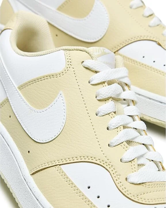 Nike Court Vision Low Men's Cross Training Shoes Light Khaki/White : 11 M, Faux Leather - Image 7