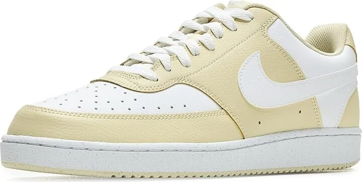Nike Court Vision Low Men's Cross Training Shoes Light Khaki/White : 11 M, Faux Leather
