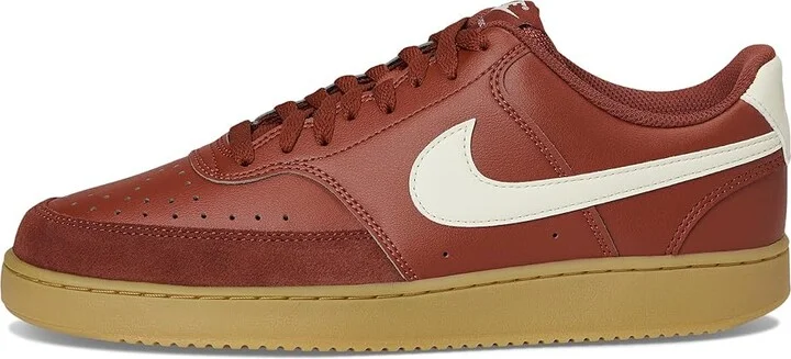Nike Court Vision Low Men's Cross Training Shoes Mars Stone/Coconut Milk/Gum Light Brown : 14 M, Faux Leather - Image 6