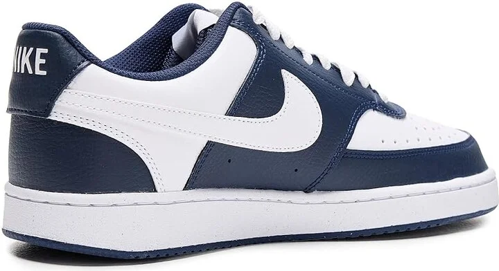 Nike Court Vision Low Men's Cross Training Shoes Midnight Navy/White : 11.5 M, Faux Leather - Image 3