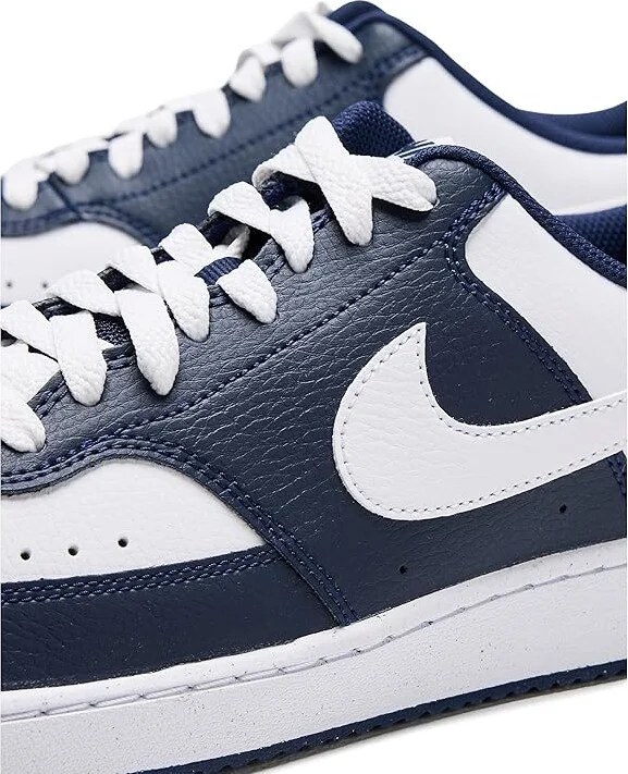 Nike Court Vision Low Men's Cross Training Shoes Midnight Navy/White : 11.5 M, Faux Leather - Image 7