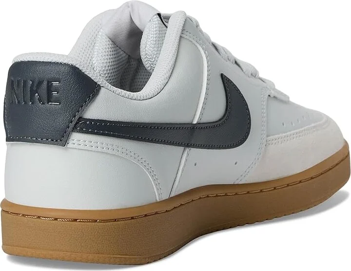 Nike Court Vision Low Men's Cross Training Shoes Photon Dust/Athracite/Gum : 9.5 M, Faux Leather - Image 4