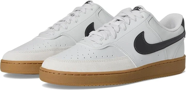 Nike Court Vision Low Men's Cross Training Shoes Photon Dust/Athracite/Gum : 9.5 M, Faux Leather