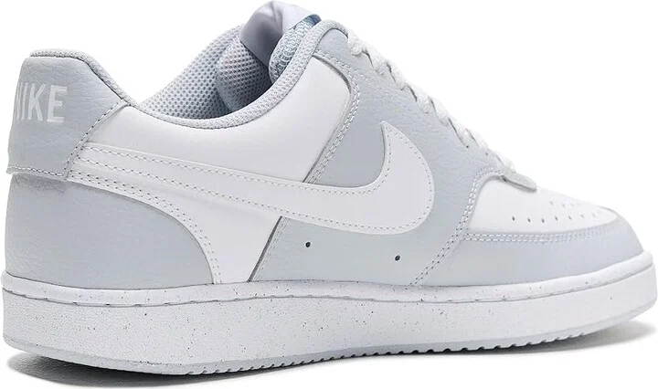 Nike Court Vision Low Men's Cross Training Shoes Pure Platinum/White : 7 M, Faux Leather - Image 3