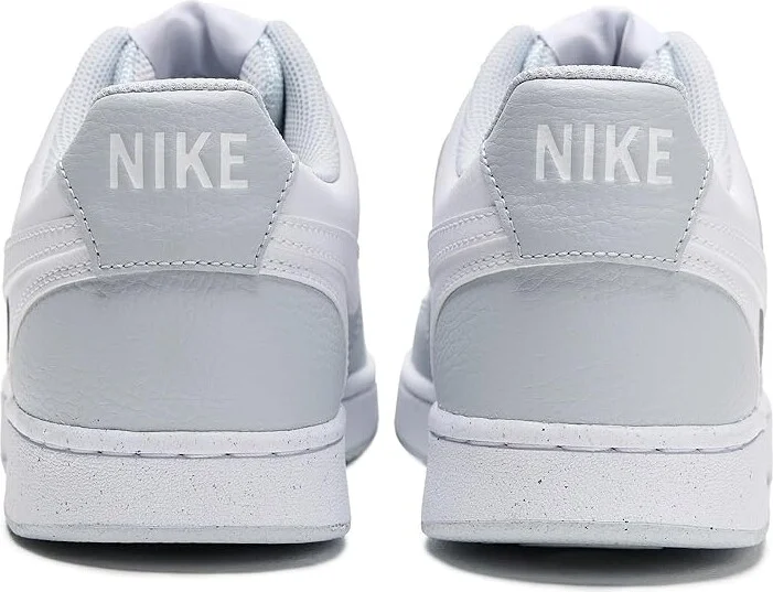 Nike Court Vision Low Men's Cross Training Shoes Pure Platinum/White : 7 M, Faux Leather - Image 5