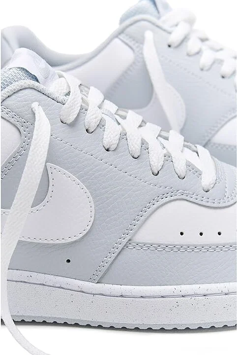Nike Court Vision Low Men's Cross Training Shoes Pure Platinum/White : 7 M, Faux Leather - Image 7