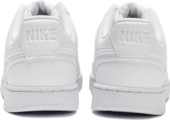 Nike Court Vision Low Next Nature Men's Cross Training Shoes White/White/White : 7 D - Medium, Leather - Image 5