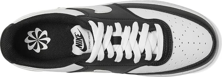 Nike Court Vision Low Next Nature Women's Shoes Black/White : 11 M, Faux Leather - Image 2