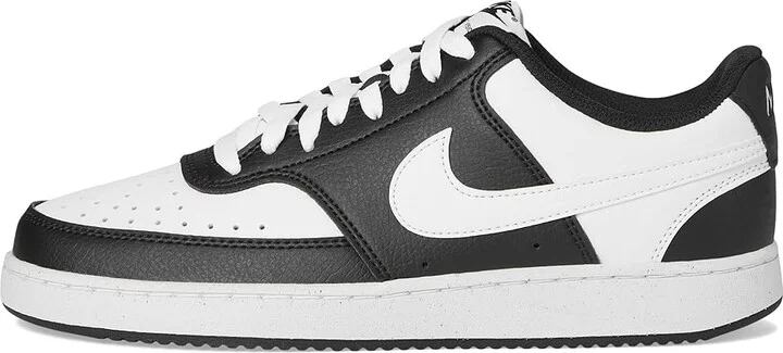 Nike Court Vision Low Next Nature Women's Shoes Black/White : 11 M, Faux Leather - Image 6