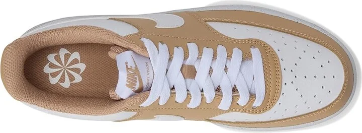 Nike Court Vision Low Next Nature Women's Shoes Hemp/White : 10.5 M, Faux Leather - Image 2