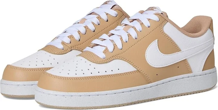 Nike Court Vision Low Next Nature Women's Shoes Hemp/White : 10.5 M, Faux Leather
