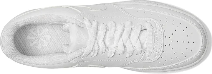 Nike Court Vision Low Next Nature Women's Shoes White/White/White : 9 M, Faux Leather - Image 2