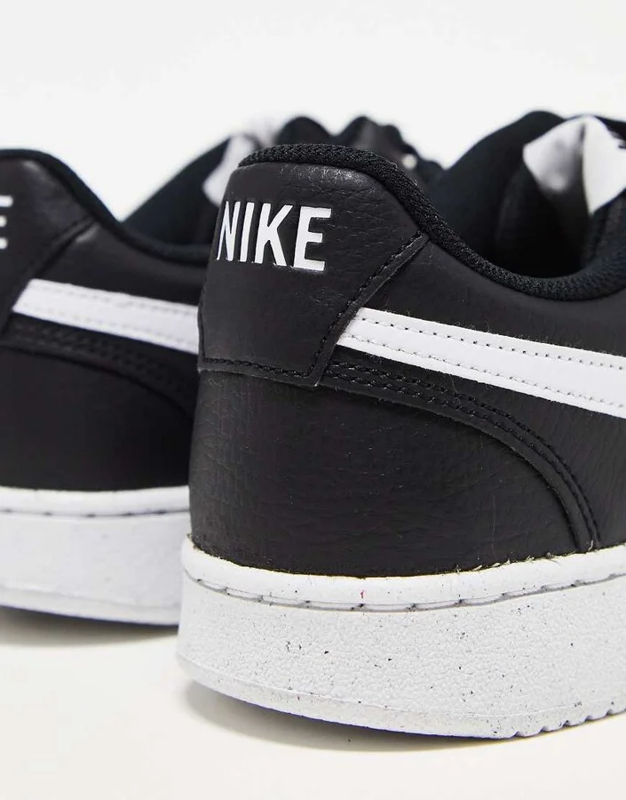 Nike Court Vision Low Next sneakers in black and white - Image 3