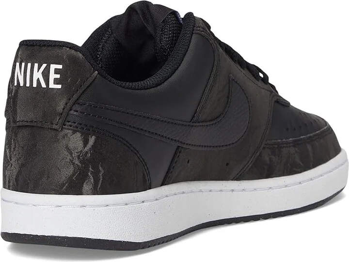 Nike Court Vision Low Women's Shoes Black/Black/White : 11 B - Medium, Synthetic - Image 4