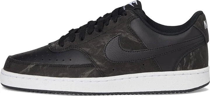 Nike Court Vision Low Women's Shoes Black/Black/White : 11 B - Medium, Synthetic - Image 6