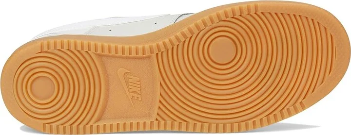 Nike Court Vision Low Women's Shoes Light Bone/White/Phantom/Gum Yellow : 8 B - Medium, Synthetic - Image 3