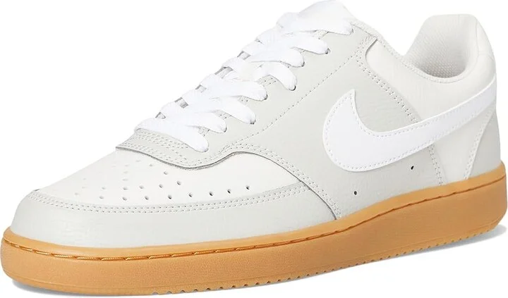 Nike Court Vision Low Women's Shoes Light Bone/White/Phantom/Gum Yellow : 8 B - Medium, Synthetic - Image 5