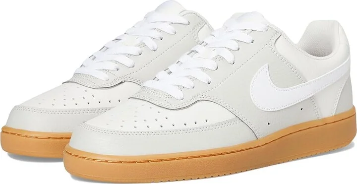Nike Court Vision Low Women's Shoes Light Bone/White/Phantom/Gum Yellow : 8 B - Medium, Synthetic
