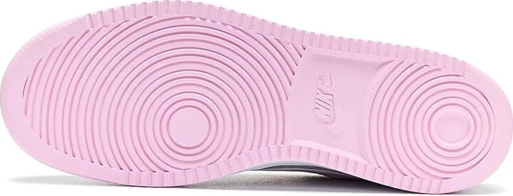 Nike Court Vision Low Women's Shoes Pure Platinum/Pink Foam/White : 7 B - Medium, Synthetic - Image 4